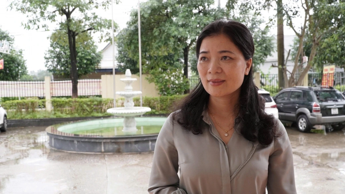 Bà Đặng Dương Thảo, Phó Bí thư Đảng ủy, Chủ tịch UBND phường Bách Quang, tỉnh Thái Nguyên