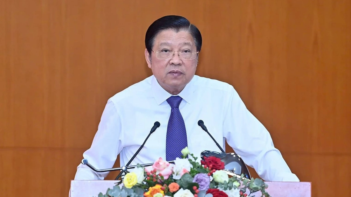 Trưởng Ban Nội chính Trung ương Phan Đình Trạc. ảnh: Đăng Khoa