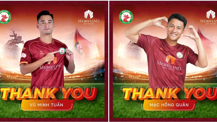 Bình Định chính thức chia tay một loạt cầu thủ (Ảnh: Bình Định FC)