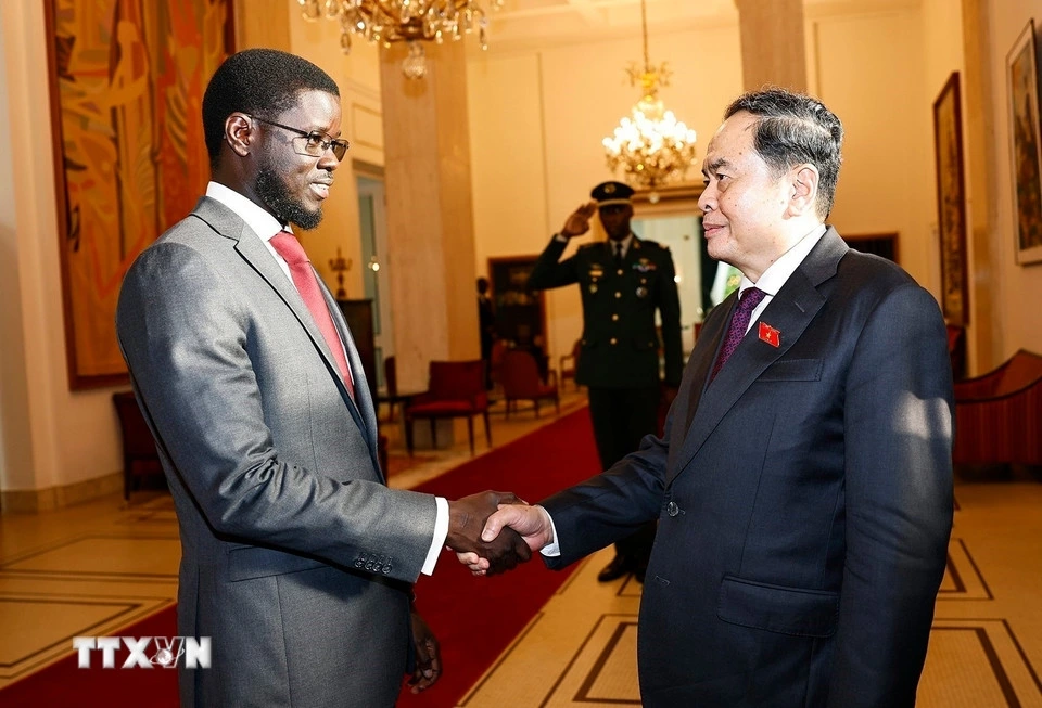 Chủ tịch Quốc hội Trần Thanh Mẫn hội kiến Tổng thống Senegal Bassirou Diomaye Faye