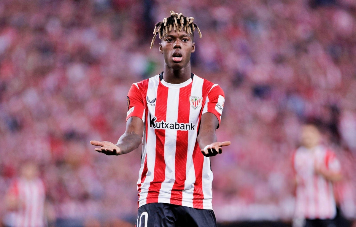 Nico Williams làm khó Barca. (Ảnh: Getty)