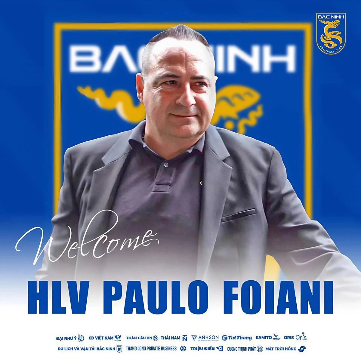 Ông Paulo Foiani chính thức trở thành HLV trưởng của CLB Bắc Ninh. (Ảnh: CLB Bắc Ninh)