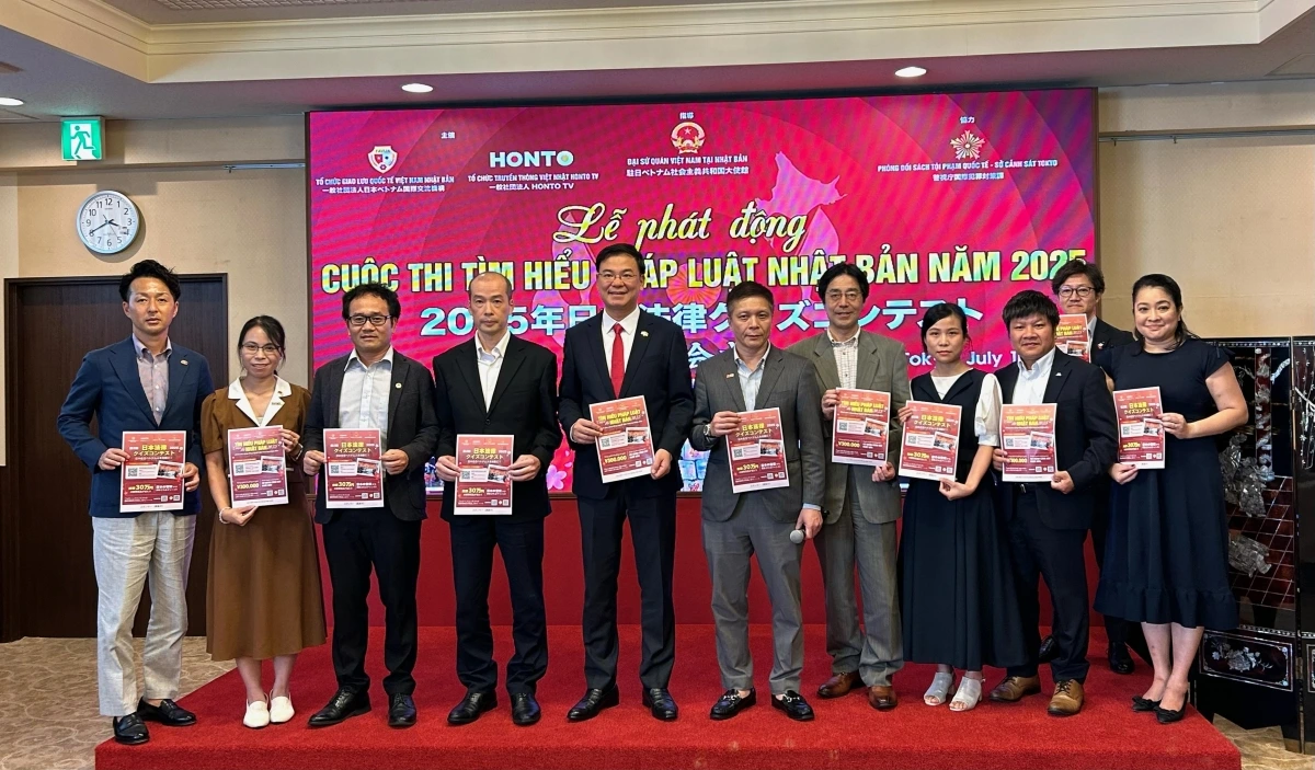 Đại sứ Phạm Quang Hiệu và Ban Tổ chức chính thức phát động Cuộc thi Tìm hiểu pháp luật Nhật Bản năm 2025