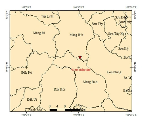 Bản đồ chấn tâm động đất