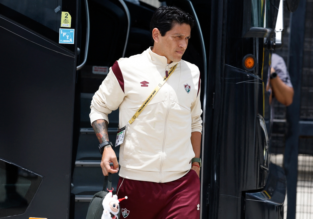 Các cầu thủ Fluminense đến sân (Ảnh: Reuters)