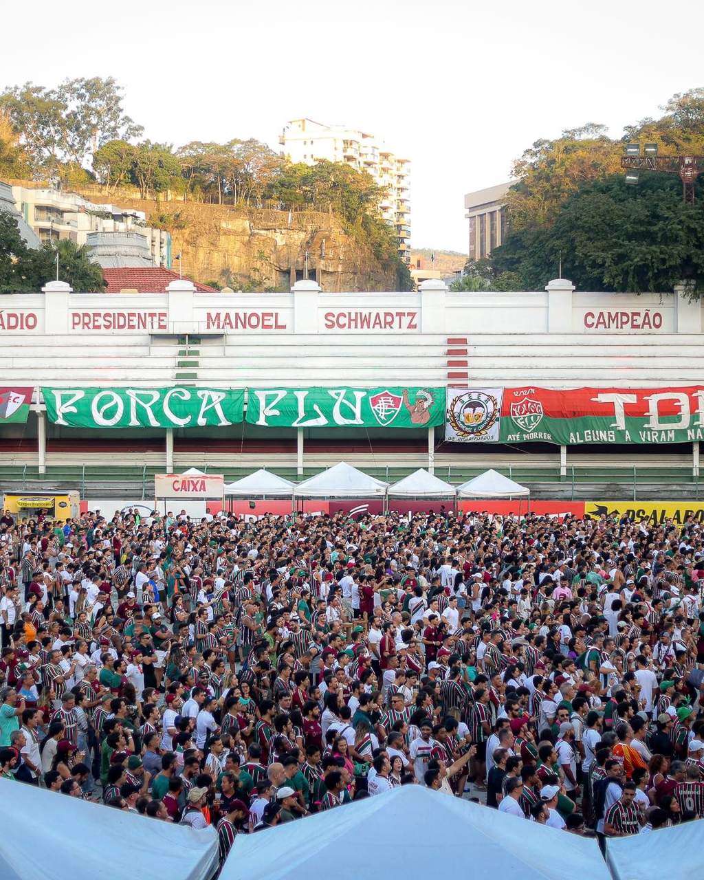 Rất nhiều CĐV Fluminense đến sân cổ vũ cho trận đấu (Ảnh: Fluminense FC)
