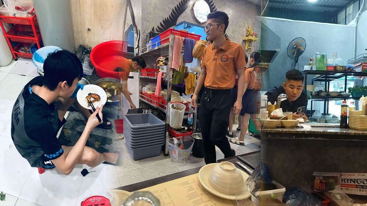Các cầu thủ Friendly FC phải làm thêm đủ nghề như đầu bếp, phụ bếp, làm shipper chở hàng, chạy xe ôm công nghệ... để có tiền ra Hà Nội đá giải VPL-S6 