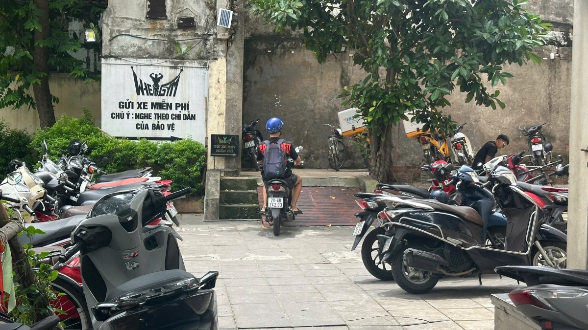 Bên trên tòa nhà bố trí khu để xe cho khách để đảm bảo mật độ xe dưới hầm không quá tải.