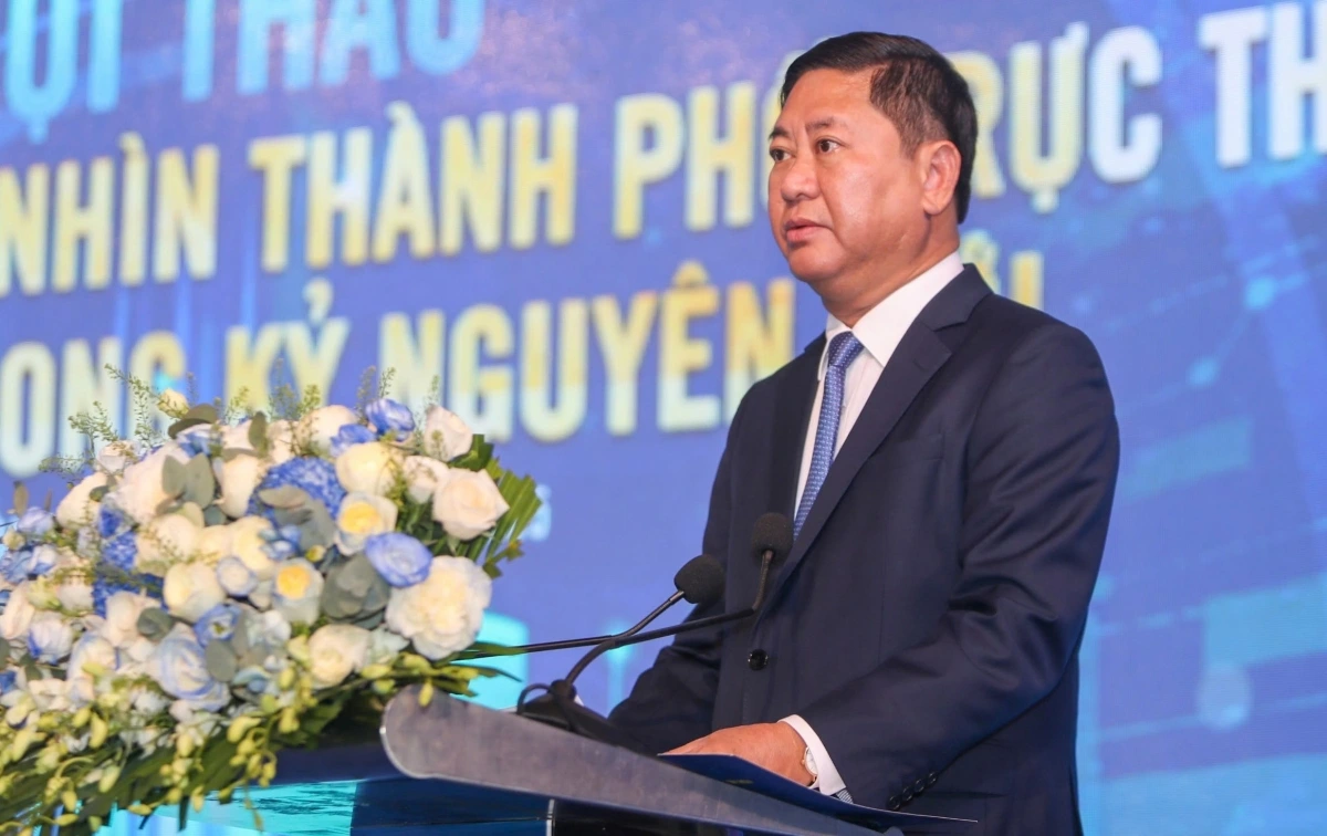 Ông Trần Quốc Nam, Chủ tịch UBND tỉnh Khánh Hòa phát biểu tại Hội thảo