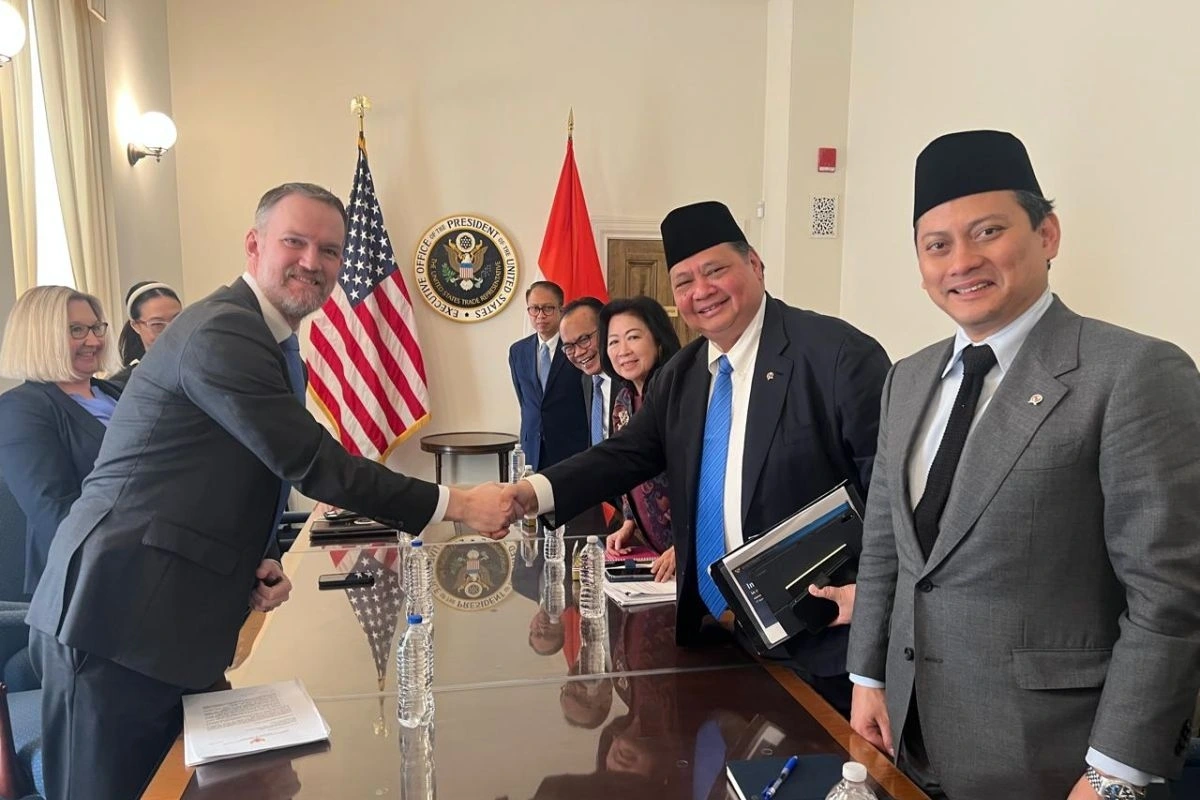 Bộ trưởng Điều phối Kinh tế Indonesia Airlangga Hartarto đến Washington DC tiếp tục đàm phán về thuế quan (Antara)