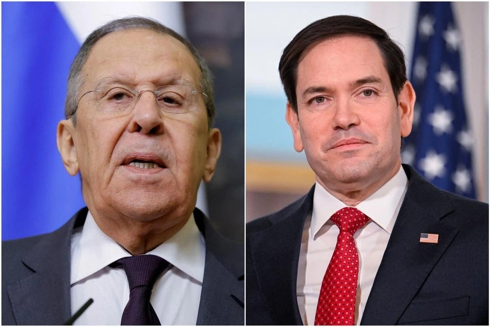 Ngoại trưởng Nga Sergei Lavrov và Ngoại trưởng Mỹ Marco Rubio. Ảnh: Reuters