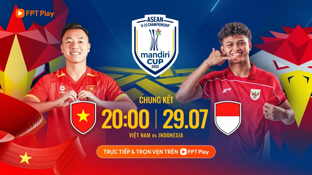 U23 Việt Nam đối đầu U23 Indonesia ở trận chung kết U23 Đông Nam Á 2025. 