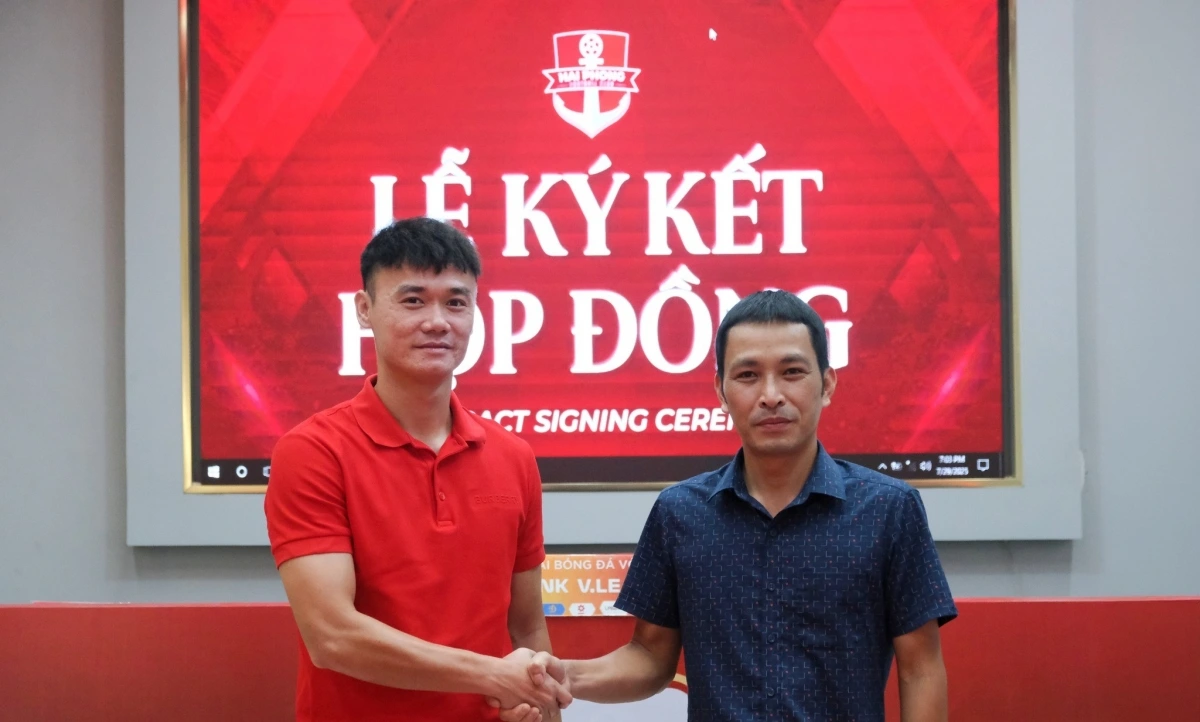 Xuân Nam gia nhập Hải Phòng FC. (Ảnh: HPFC). 