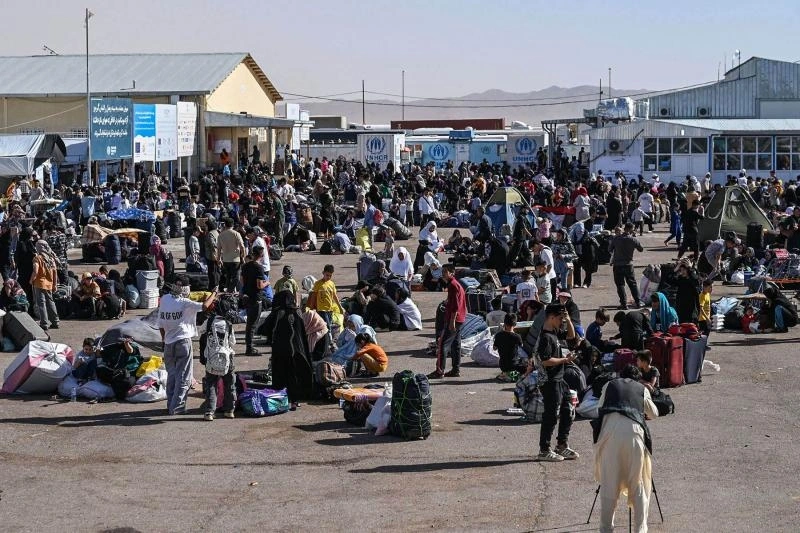 Người tị nạn Afghanistan ở biên giới Iran. (Ảnh: Reuters)
