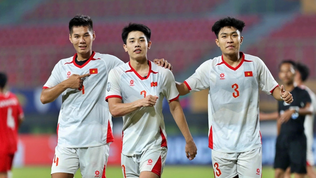 U23 Việt Nam rộng cửa vào bán kết (Ảnh: VFF).