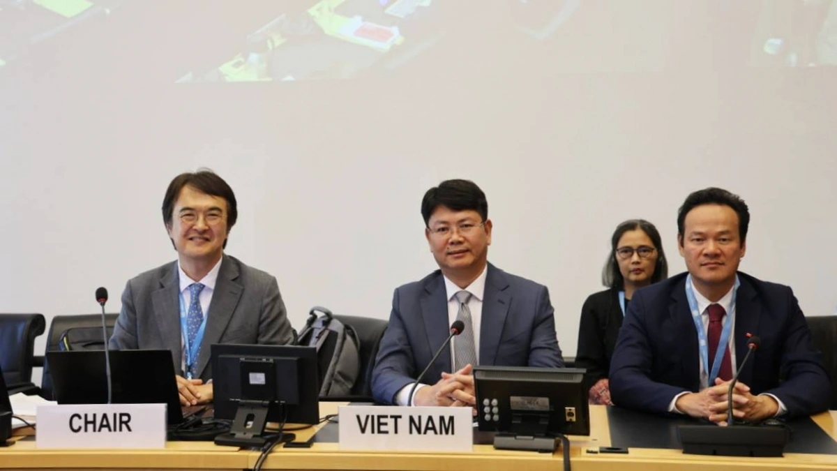 Đoàn công tác liên ngành của Việt Nam do Thứ trưởng Tư pháp Nguyễn Thanh Tịnh làm Trưởng đoàn tại Phiên đối thoại