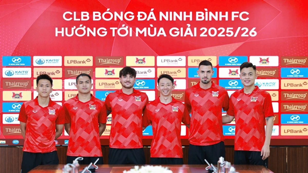 Ninh Bình FC bổ sung 6 cầu thủ cho mùa giải 2024/2025 (Ảnh: Ninh Bình FC)