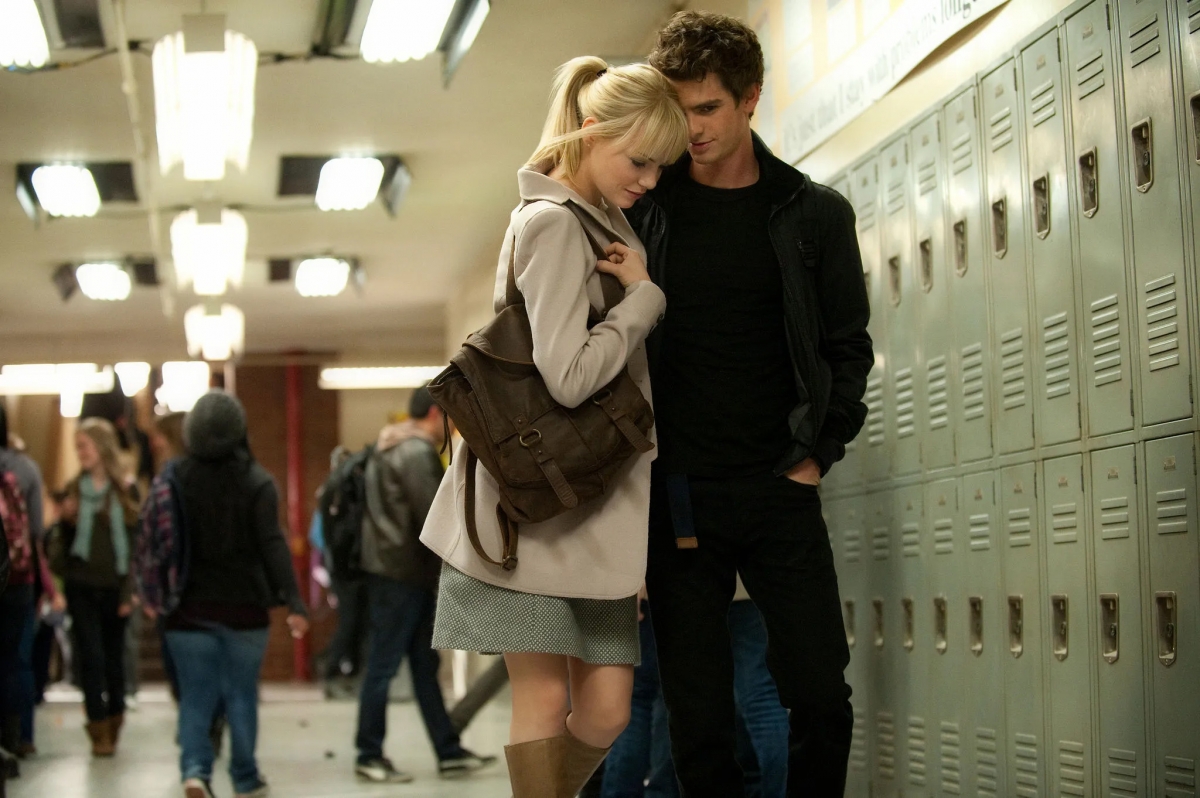 Andrew Garfield &amp; Emma Stone trong vai Peter Parker/Spider-Man &amp; Gwen Stacy trong phim “The Amazing Spider-Man” (2012) và “The Amazing Spider-Man 2” (2014).