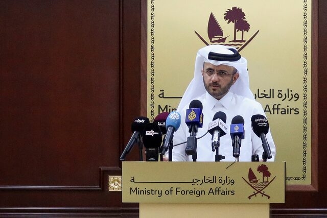 Người phát ngôn Bộ Ngoại giao Qatar Majed Al-Ansari (ảnh: Reuters)