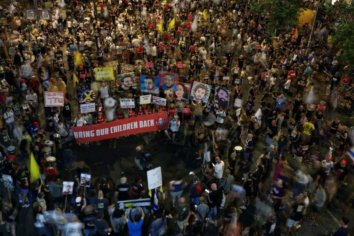 Biểu tình tại Tel Aviv, Israel hôm 5/7. Nguồn: Reuters