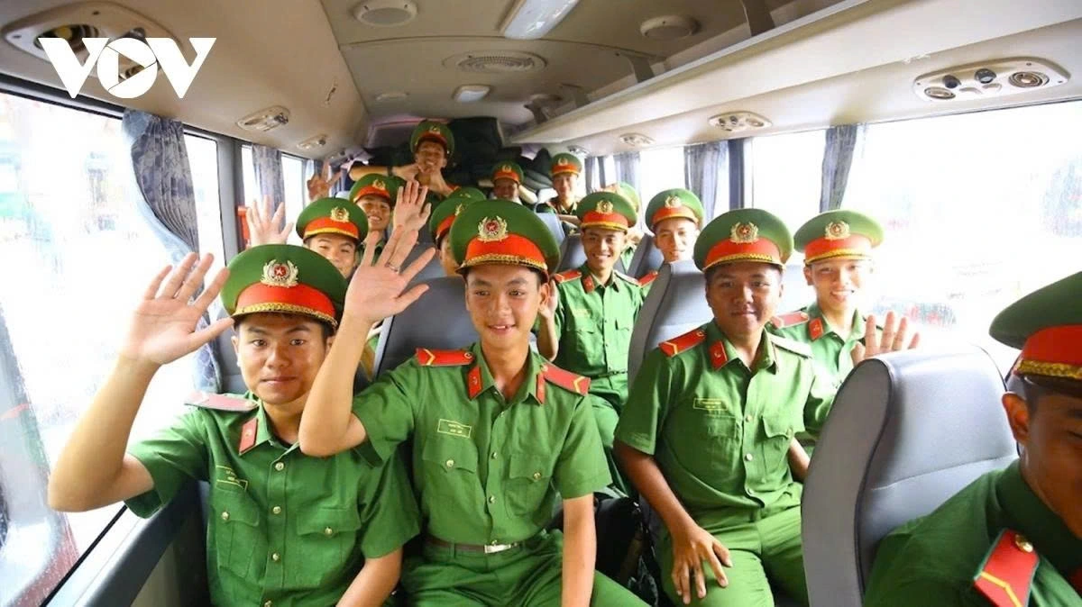 Despite the long and tiring journey, the officers express enthusiasm and pride in fulfilling their duties for this important national occasion.