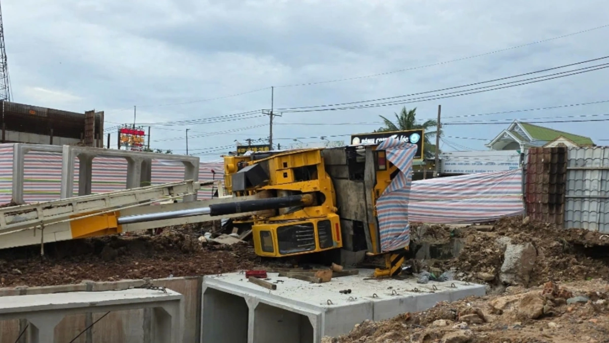 Hiện trường vụ việc. (Ảnh: CTV)