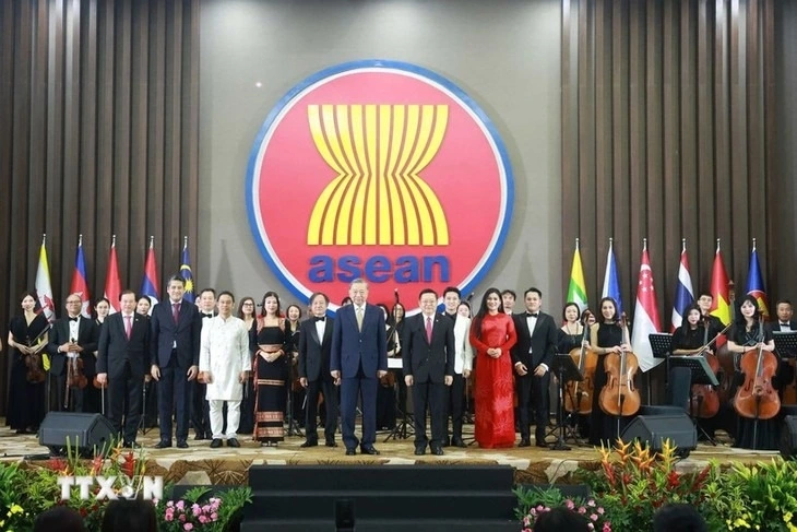 Tổng Bí thư Tô Lâm dự Lễ kỷ niệm 30 năm Việt Nam gia nhập ASEAN, ngày 10/3. Ảnh: TTXVN