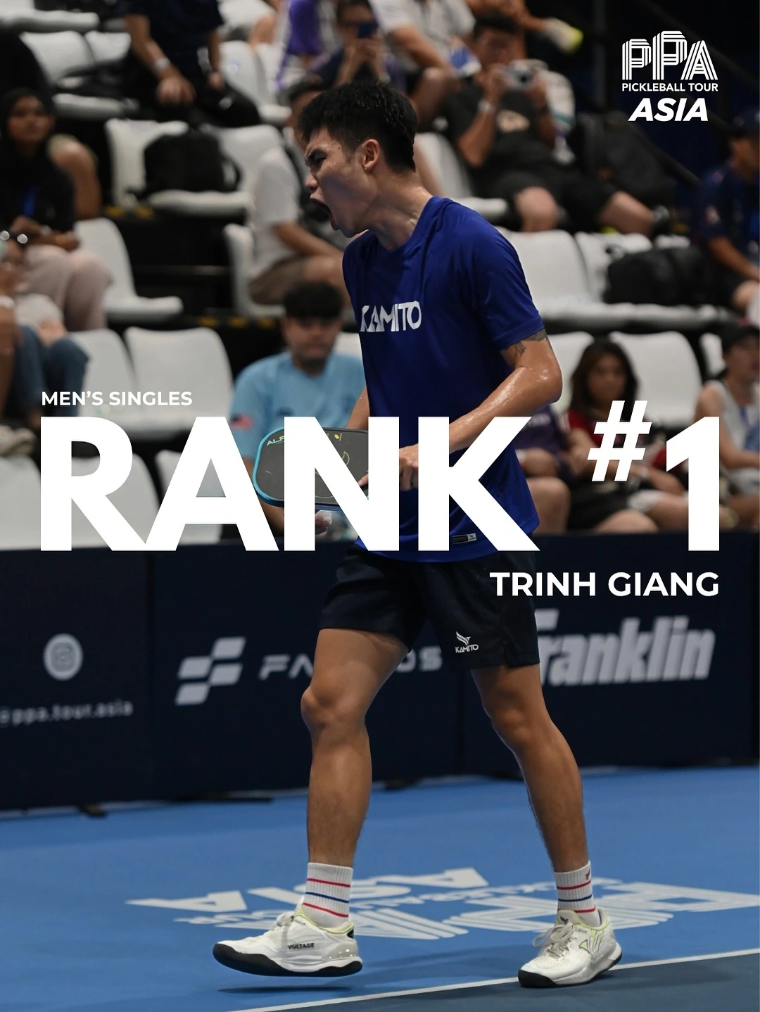 Pickleball player Trinh Linh Giang takes No. 1 position in Asia. (Photo: PPA Tour Asia)