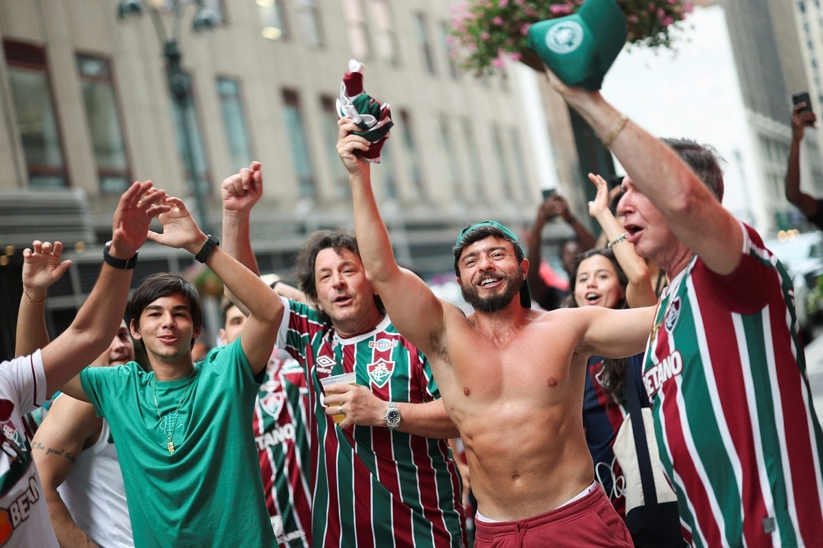 Các CĐV Fluminense đã sẵn sàng cho trận đấu. (Ảnh: Reuters). 