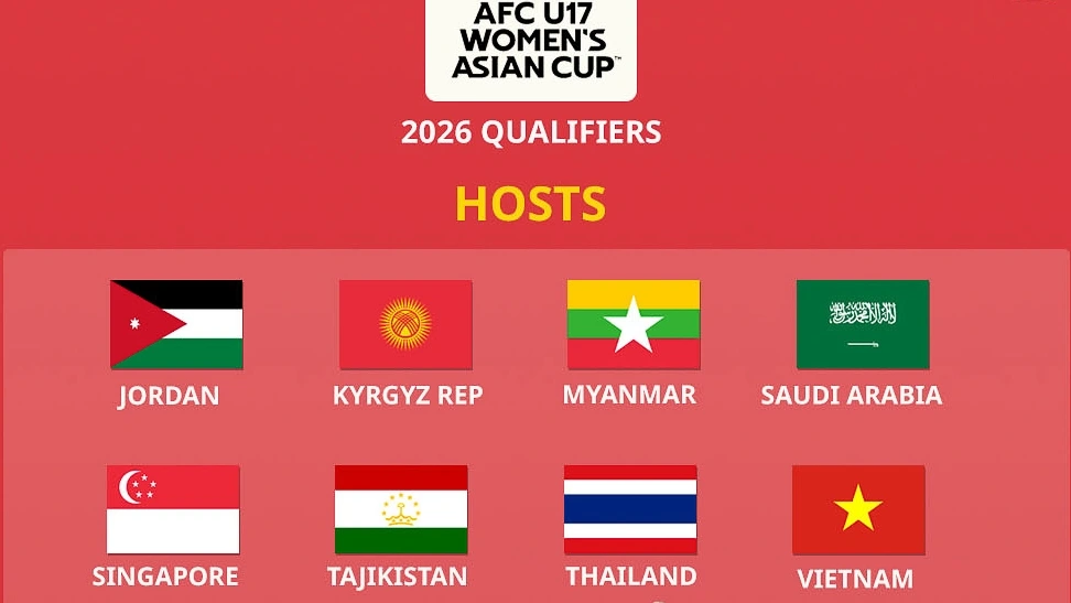U17 nữ Việt Nam được chơi trên sân nhà tại vòng loại U17 nữ châu Á 2026 (Ảnh: Asean Football)