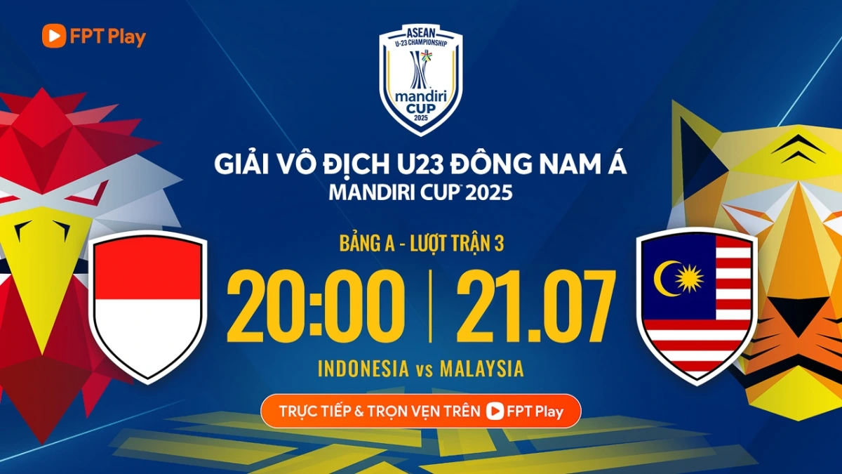 U23 Indonesia có trận đấu quan trọng với U23 Malaysia.