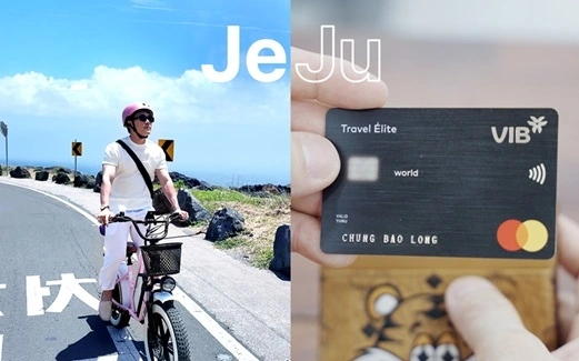 Chuyến đi Jeju lần này mang lại cho Bảo Long cảm giác làm chủ nhờ sự đồng hành của MyVIB và thẻ tín dụng VIB Travel Élite.