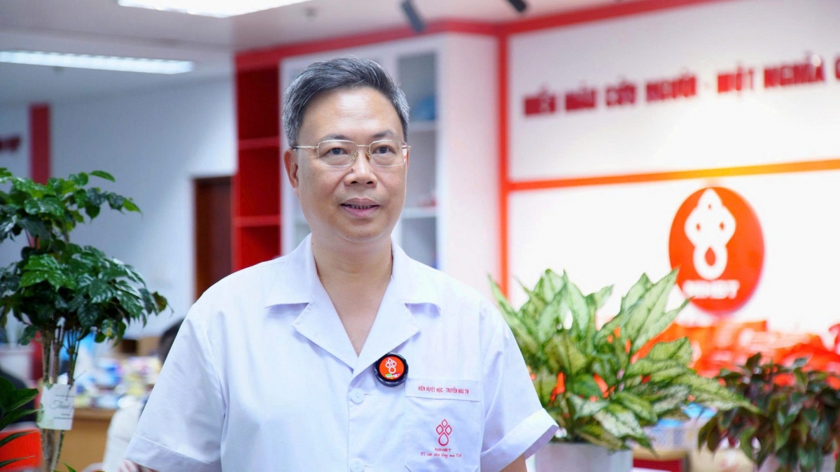 PGS.TS. Nguyễn Hà Thanh, Viện trưởng Viện Huyết học Truyền máu Trung ương