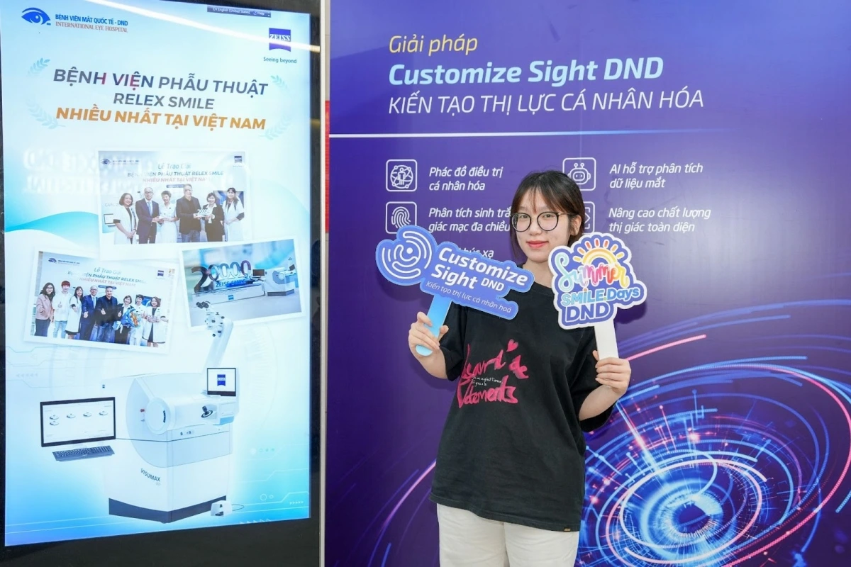 Customize Sight DND là giải pháp điều trị tật khúc xạ được thiết kế riêng cho từng đôi mắt – mang lại chất lượng thị giác tối ưu