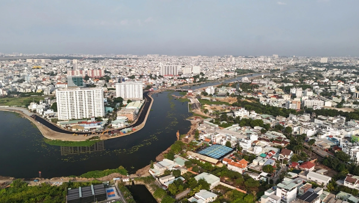 Dự án kênh Tham Lương - Bến Cát - rạch Nước Lên dự kiến hoàn thành vào cuối năm 2025 (ảnh: NT)