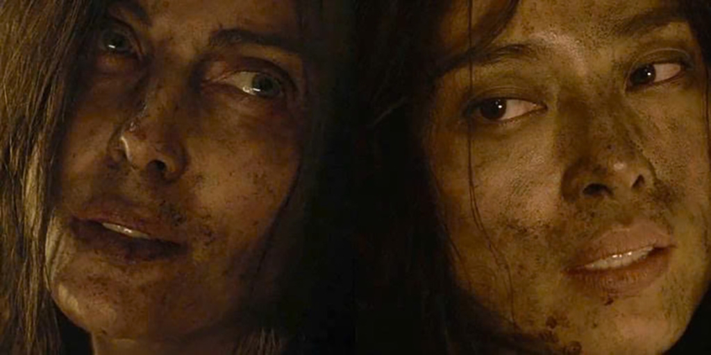 Andy (Charlize Theron) (trái) và Quỳnh (Ngô Thanh Vân) (Ảnh: Netflix)