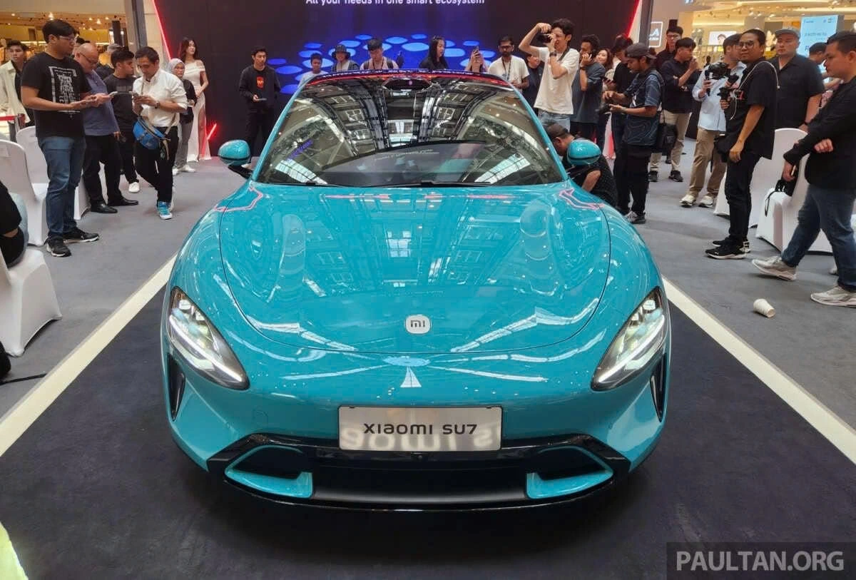 Xe điện Xiaomi SU7 Max EV được trưng bày tại một sự kiện vào cuối 2024