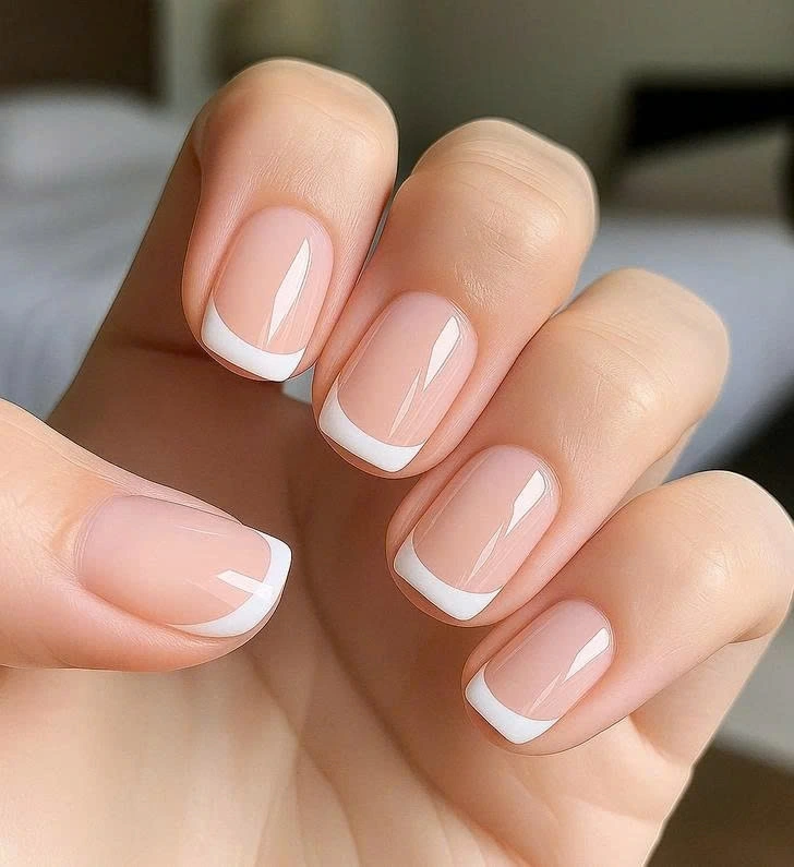 French tip trắng kết hợp nền hồng baby từng là biểu tượng quý cô đầu những năm 2000, nhưng ngày nay lại bị xem là cứng nhắc và thiếu tự nhiên. Thay vào đó, kiểu “micro French” với viền trắng siêu mảnh, phối tông hồng nude mềm mại đang được yêu thích nhờ sự thanh lịch không gắng gượng.