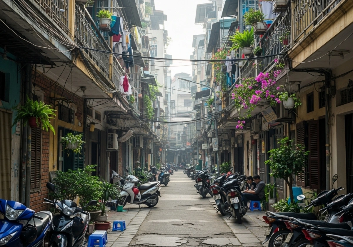 Ngôi nhà thổ cư trong ngõ – lựa chọn an cư lâu dài của nhiều gia đình (Ảnh minh họa: Google Studio AI)