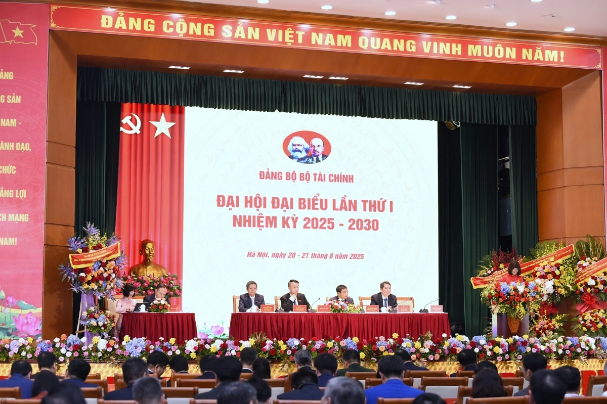 Đại hội đại biểu Đảng bộ Bộ Tài chính. (Ảnh: BTC)
