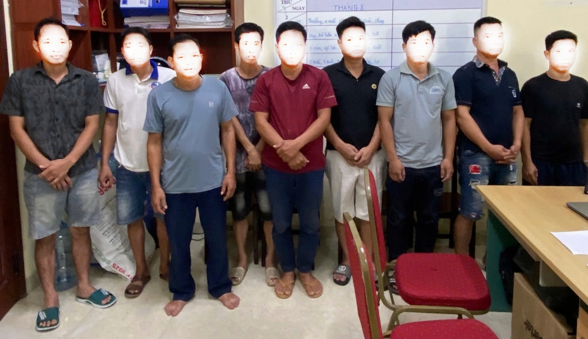 Các đối tượng bị bắt giữ
