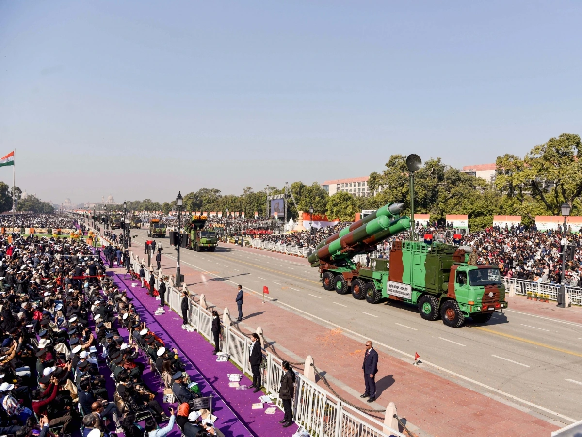 Hệ thống tên lửa Brahmos của Ấn Độ. Ảnh: ANI