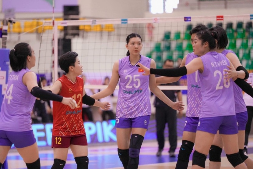Vietnam women’s volleyball team make history with victory over Thailand to claim the 2025 SEA V.League title, second leg (Photo: AVC)