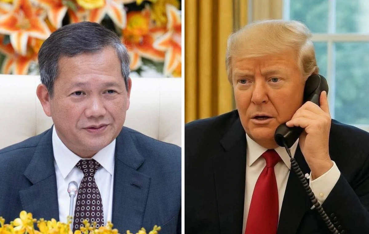 Thử tướng Campuchia Hun Manet và Tổng thống Mỹ Donald Trump