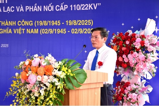 Ông Nguyễn Anh Tuấn - Tổng Giám đốc EVNHANOI phát biểu tại buổi lễ