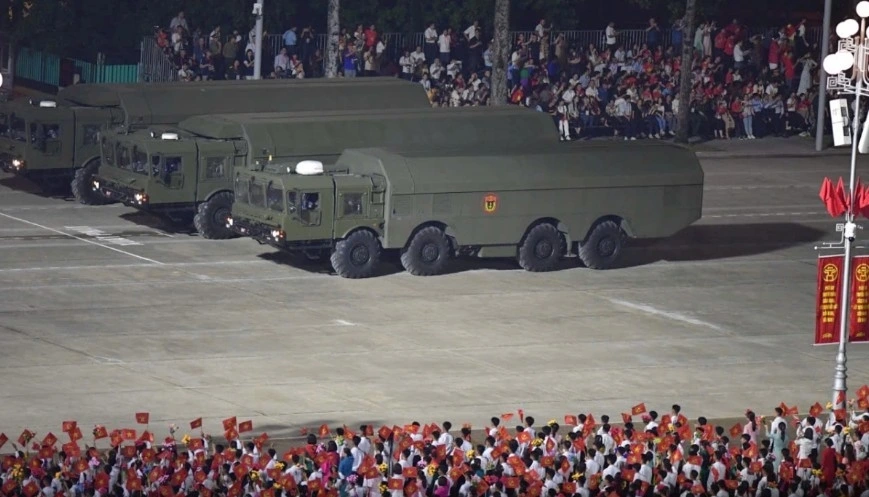 A spectacular display of military hardware at A80 event