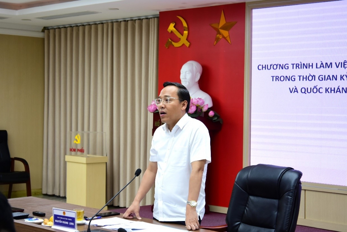 Thứ trưởng Bộ Công thương Nguyễn Hoàng Long phát biểu chỉ đạo 