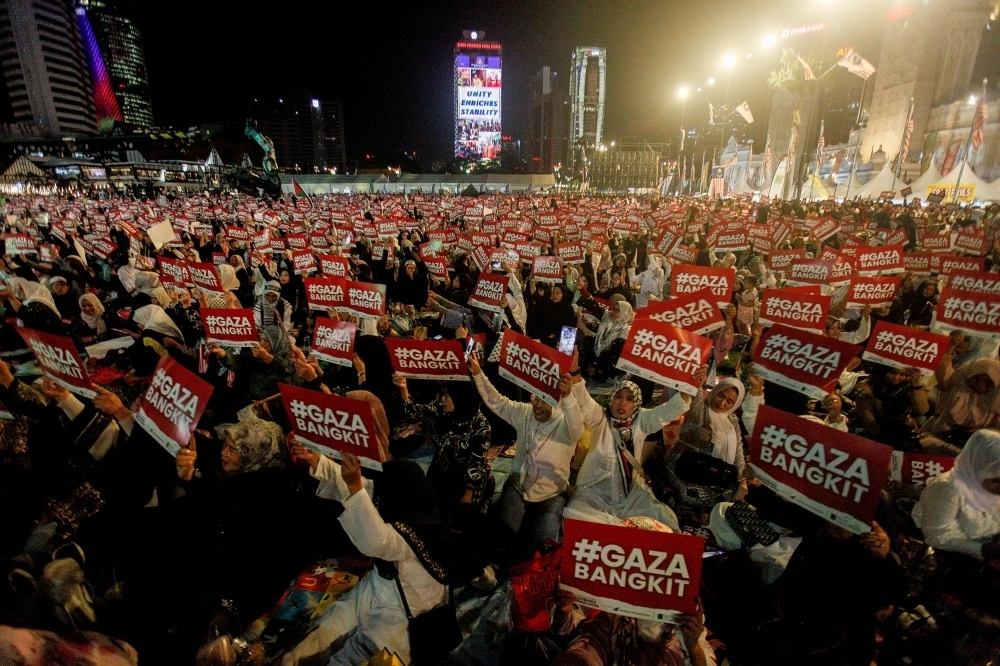 Cuộc mít tinh "Malaysia ủng hộ dải Gaza" ở Quảng trường độc lập ngày 24/8. Nguồn: Malay Mail