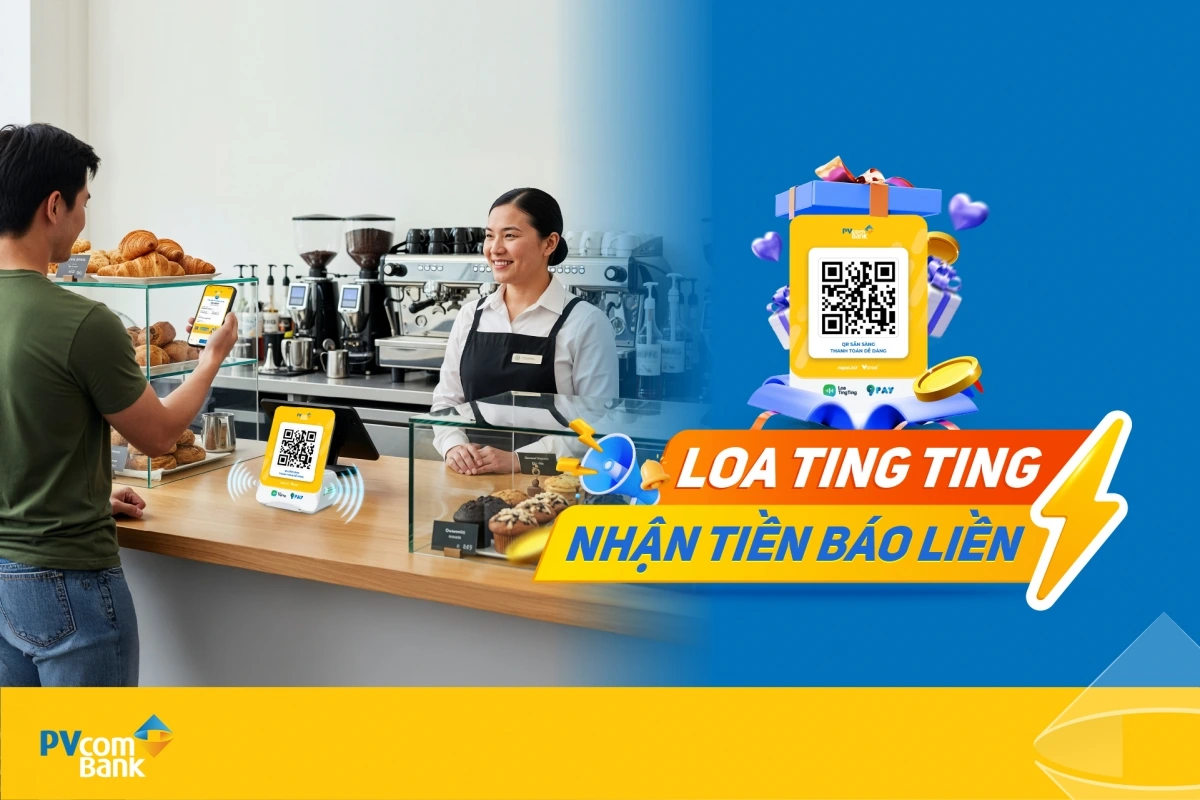 Loa thông báo biến động số dư của PVcomBank hỗ trợ khách hàng kiểm soát biến động giao dịch hiệu quả