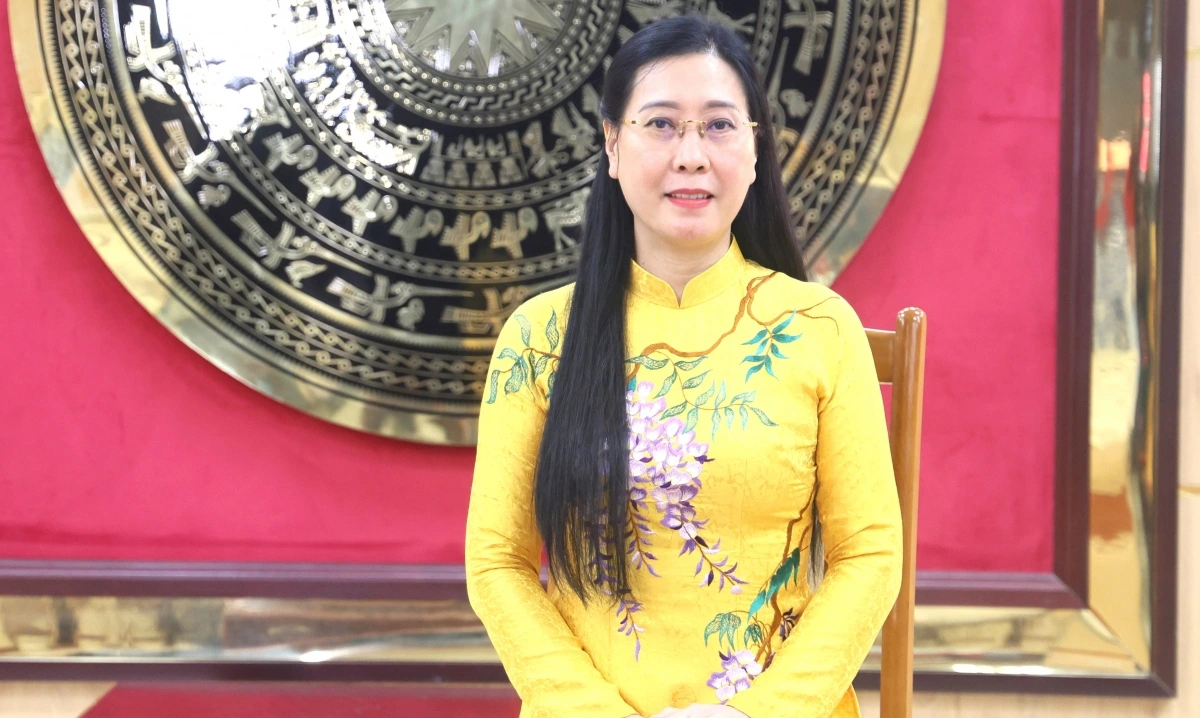 Bà Bùi Thị Quỳnh Vân, Bí thư Tỉnh ủy Quảng Ngãi. Ảnh: Thành Long